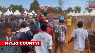 Watch how police escorted Maina Njenga today in Nyeri after chasing Gachagua away!🔥