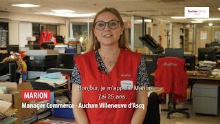 Marion est manager commerce en hypermarché Auchan