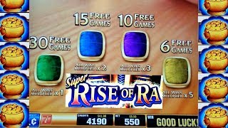 Super Rise Of Ra Slot Machine $5.50 Max Bet Bonus | Live Slot Play