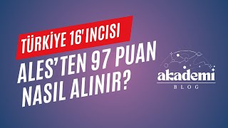 ALES'ten 97 Puan Nasıl Alınır? Türkiye 16'ıncısı Anlatıyor, ALES'e Nasıl Çalışılır?