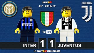 Inter vs Juventus 1-1 • Serie A 2019 • (27/04/19) All Goal Highlights Lego Football Sintesi Calcio