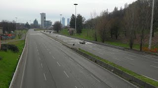 Coronavirus, niente traffico per entrare a Milano: il cavalcavia del Ghisallo è semideserto