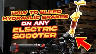 How to Bleed Hydraulic Brakes on any Electric Scooter | Voromotors tutorial