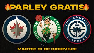 🔥 PRONOSTICOS DE  NBA NHL PARA HOY 31 DE DICIEMBRE 🔥 PARLEY GRATIS 🔥