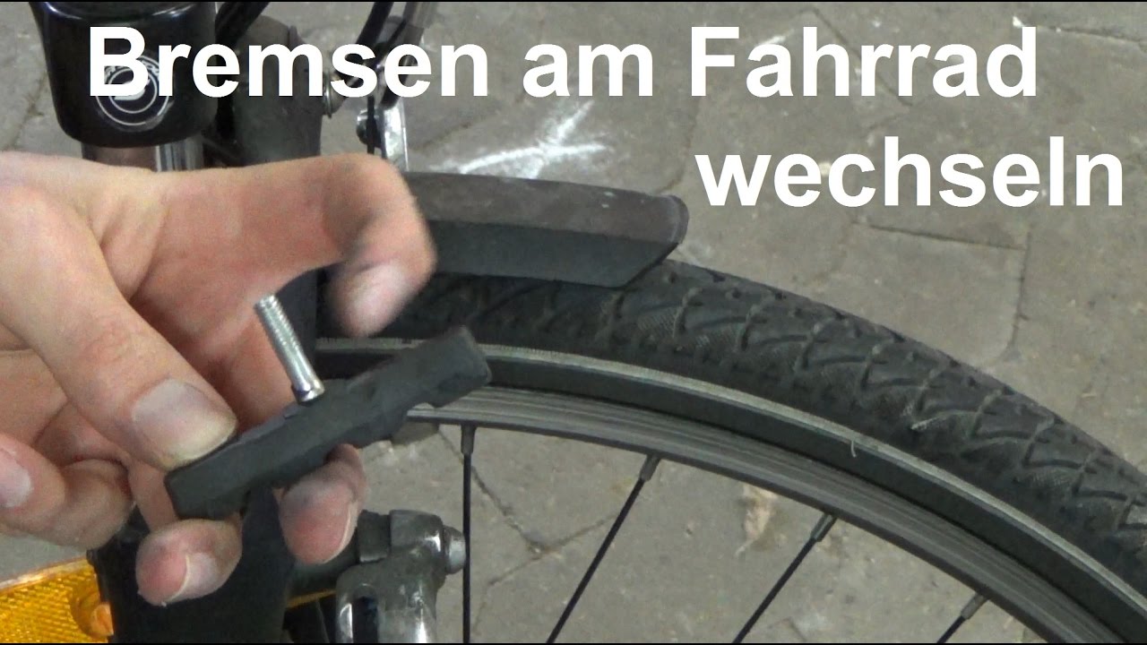 V Brakes Bremse Am Fahrrad Wechseln Fahrrad Bremsbeläge Wechseln ...