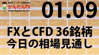 かんたんFX：1月9日からの日足でざっくり相場見通し