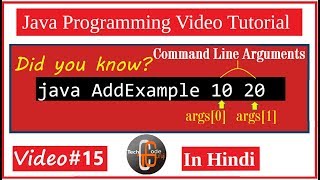 How to take input in Java using command line arguments | program to add two numbers in Java in Hindi