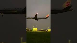 Air China Boeing 777-39L coming from Beijing to landing Heathrow Airport London