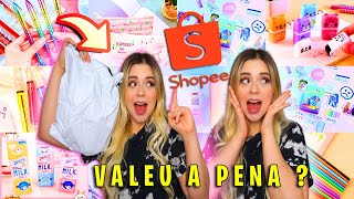 Fiz a maior COMPRA de itens de PAPELARIA na SHOPEE! SÓ DECEPÇÃO