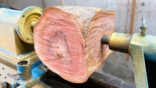 Amazing Woodworking NDT - From redwood branches to artistic vases Skillful woodworking techniques