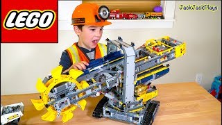 Cops and Robbers Pretend Play for Kids! Lego Bucket Wheel Excavator Toy Unboxing! | JackJackPlays