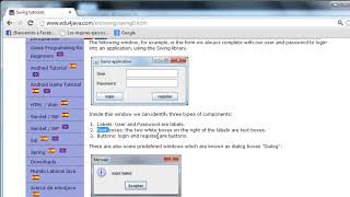 User interface programming Java Swing Video Tutorials in English