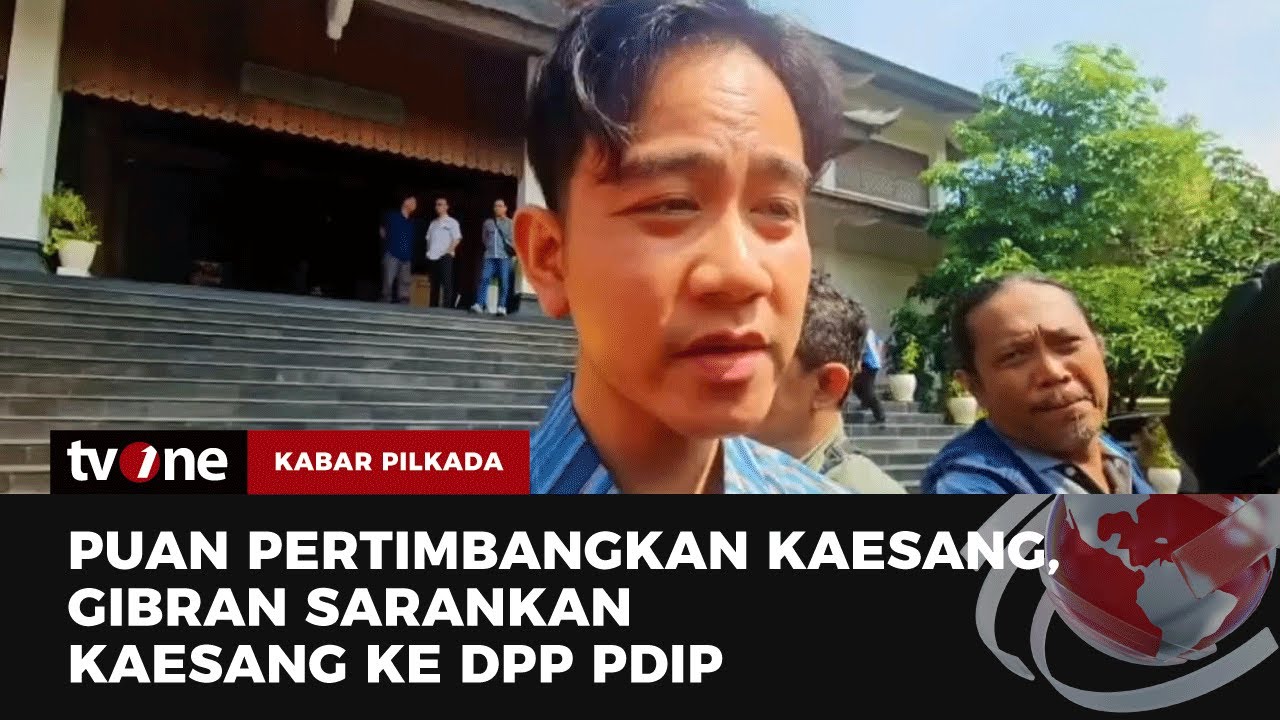 Gibran-Jokowi Tanggapi Kaesang Maju Pilkada | Kabar Pemilukada TvOne ...