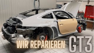 Porsche 992 GT3 Unfallschaden Instandsetzen | 100.000,- € Schaden!!! am 911 er Sondermodell