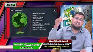 அடுத்து என்ன படிக்கலாம்எனக்கேற்ற துறை எது?   NATURALIST INTELLIGENCE - தொடர் - 6