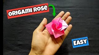 How To Make a Origami Rose Easy