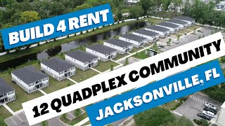 48 Quad (4-Plex) Units Development In Jacksonville, FL (Duval County) - [Build 4 Rent]