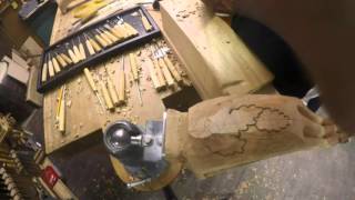 Time Laspe Video of Carving a Cabriole Leg