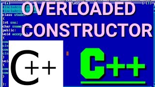 Overloaded constructor in c++