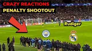 Man City vs Real Madrid penalty shootout: Crazy reactions to Rudiger penalty goa