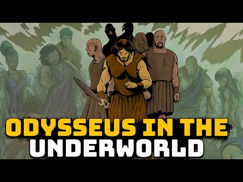 What ritual does Odysseus perform in order to meet those in the underworld?