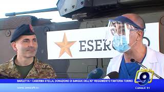 Barletta • Caserma Stella, donazione di sangue dell'82° Reggimento Fanteria Torino