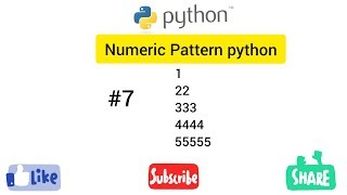Numeric Pattern python programming series part -7 Easy Learning Genius
