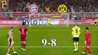 Longest Penalty Shootout | Bayern Munich vs Dortmund | PES23 PC Gameplay #bayern