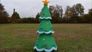 Animated Christmas Tree Airblown Inflatable unboxing