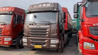 卡金色悍v400二手半挂车，10万左右国五双驱牵引车