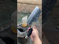 wootz steel from tool bits making a chopping knife knifemaking wootzsteel shorts