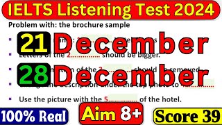 IELTS LISTENING PRACTICE 21 & 28 DECEMBER 2024 TEST WITH ANSWERS | IELTS | IDP & BC