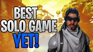 MY BEST SOLO YET!!! - FORTNITE BATTLE ROYALE (SOLO FULL GAME )