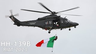 Italian Air Force HH-139B Search and rescue helicopter demo - RIAT 2023