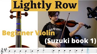 Lightly Row play along for violin (Suzuki book 1)