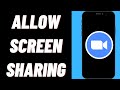 How To Allow Screen Sharing On Zoom On iPhone