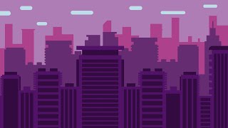 How To Draw City Background Buildings | Graphic Designs Tutorial | Flat City Design | Speed Art