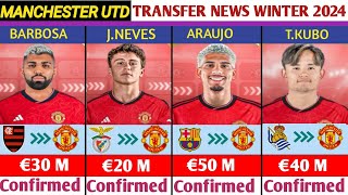 ALL MANCHESTER UNITED AGREED,CONFIRMED AND RUMOUR TRANSFER NEWS JANUARY TRANSFER WINDOW 2024