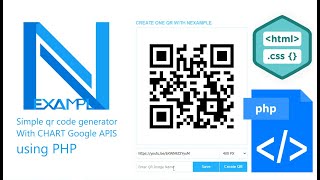 Simple qr code generator With CHART Google APIS using PHP
