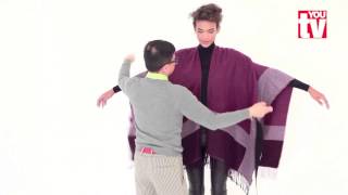 TIP: Chu shows you three ways with a poncho