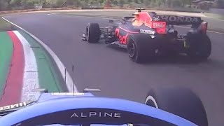 Ocon | Perez Crazy collision in Imola GP | F1 2021