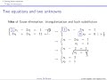 Linear algebra and applications: video 3 Gaussian elimination