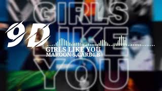 Maroon 5 | Girls Like You | (8D AUDIO) | ft. Cardi B | 9D GAANA