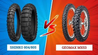 Shinko 804/805 vs Dunlop Geomax MX53