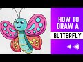 How to draw Butterfly🦋 || Easy butterfly drawing || Areej Art Club