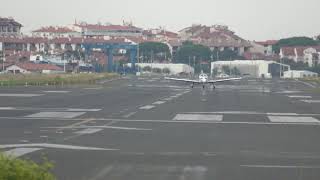 Piper PA-28-181 Archer II (SE-GPL) aterrizaje San Sebastián (EAS/LESO)