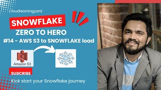 #14 Load Data from AWS-S3 to SNOWFLAKE || S3 SNOWFLKAE INTEGRATION