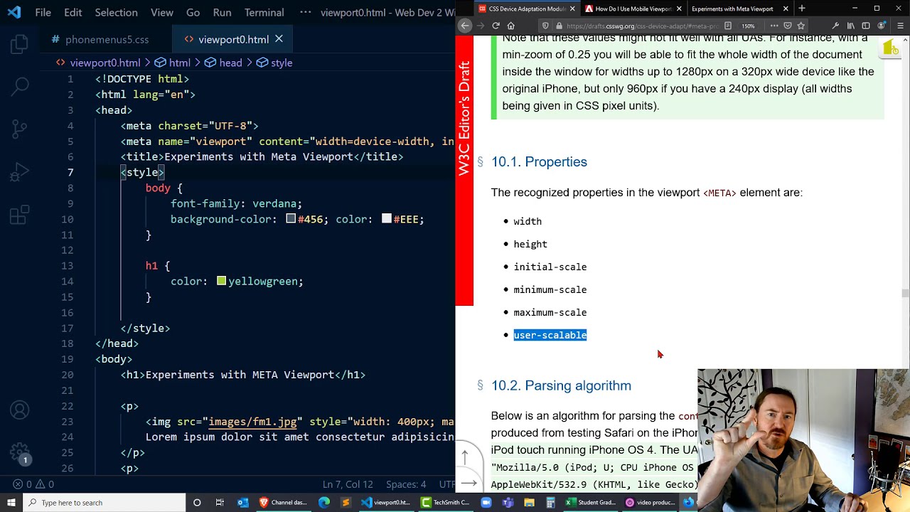Use Meta Viewport To Create Mobile-friendly Responsive Webpages - YouTube