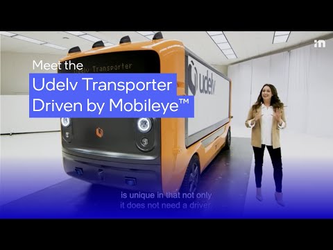 Close-up: the autonomous delivery carrier Udelv, driven by Mobileye