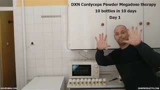 DXN Cordyceps Powder Megadose therapy: 10 bottles in 10 days - day 1